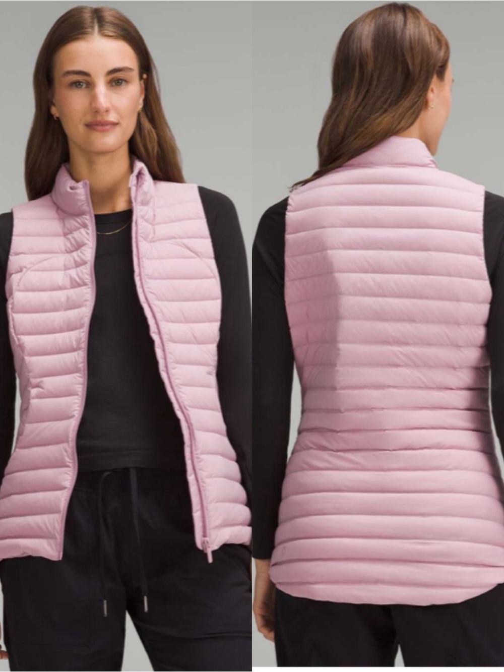 Lululemon Pack It Down Vest Rose Blush SZ 4